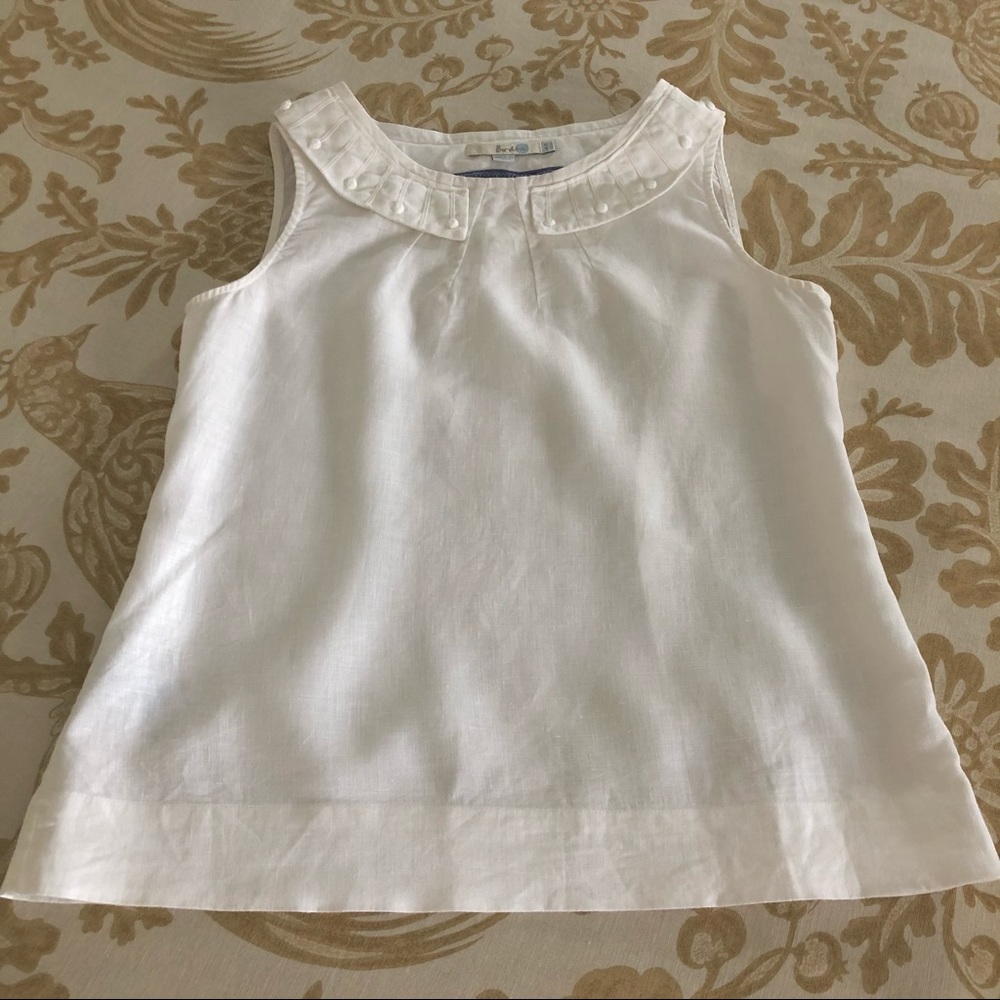 Boden Sleeveless Linen Blouse